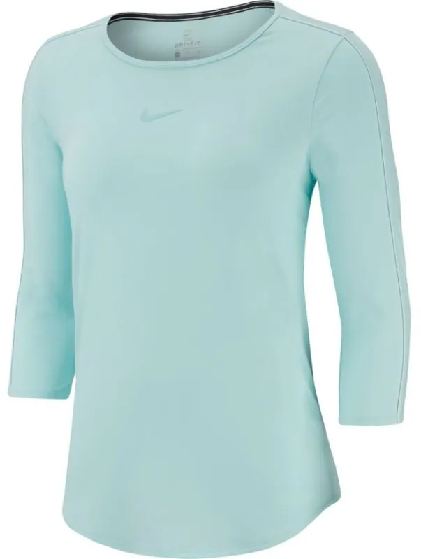 Nike Court Women 3/4 Sleeve Top - teal tint/white/white/teal tint