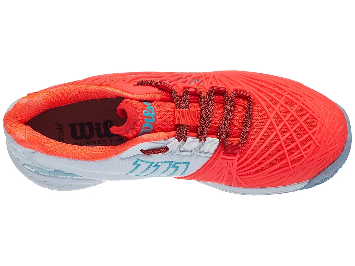 Wilson Kaos 2.0 Clay Court W - fiery coral/white/blue curacao