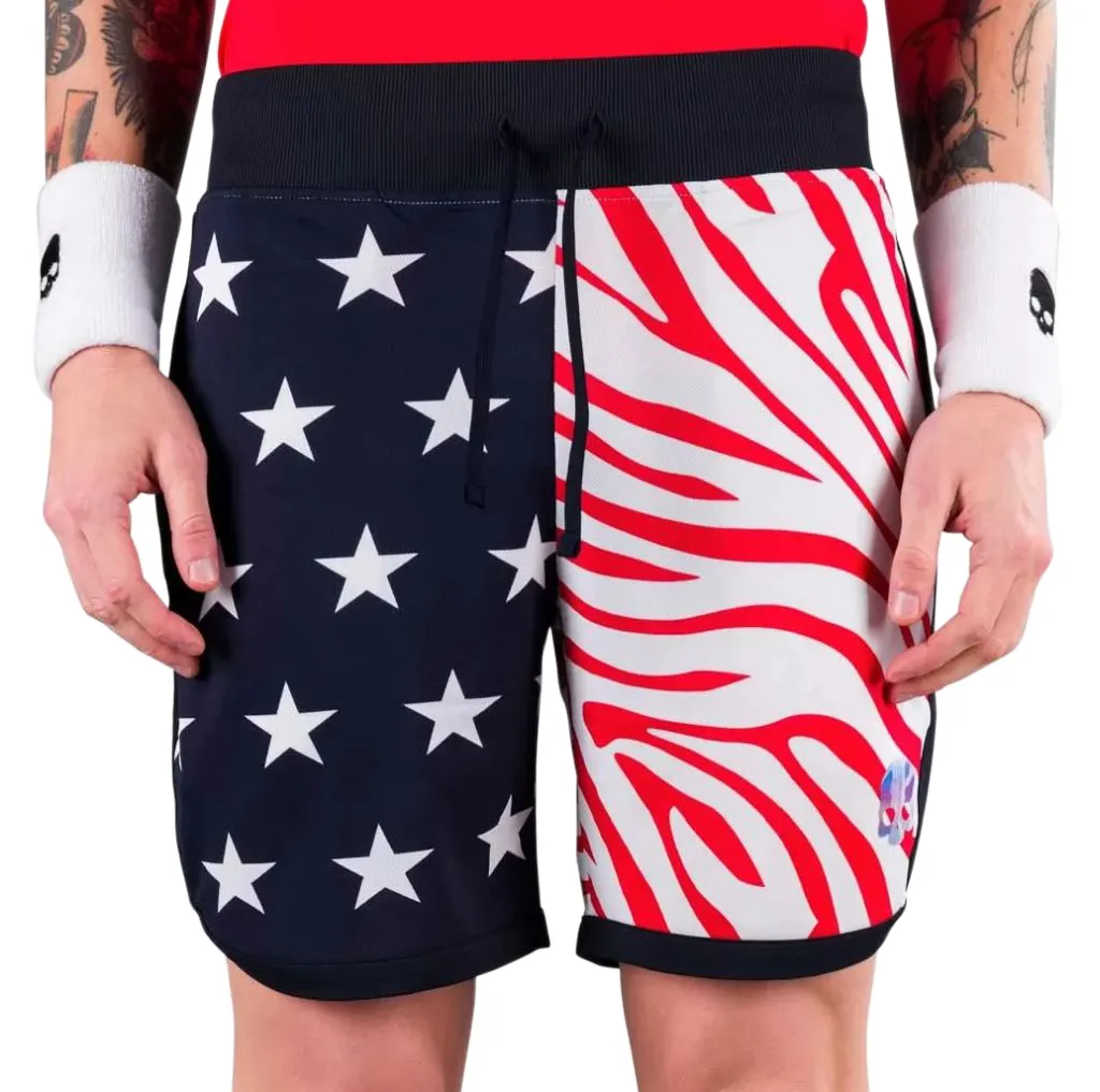 Hydrogen Star Shorts Man - blue navy/red 