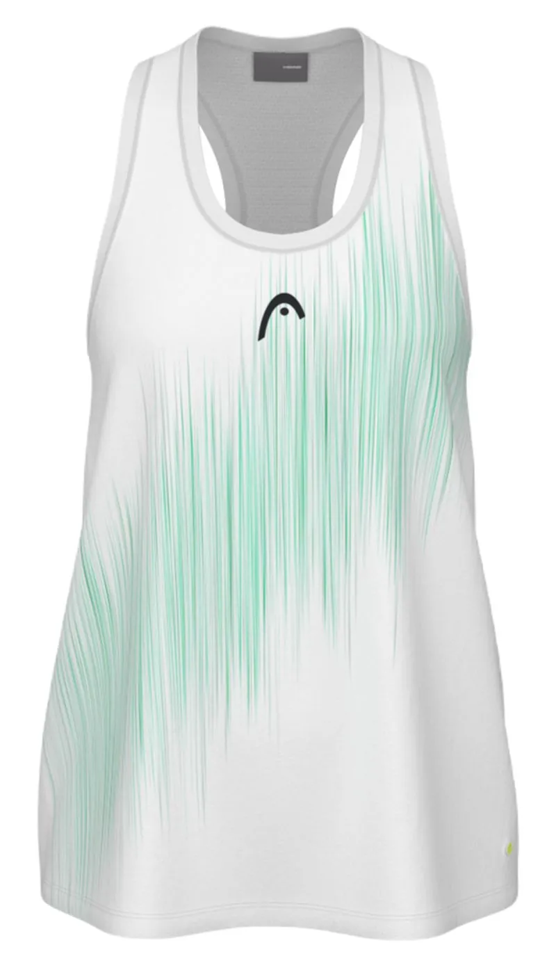 Head Girls Vision Agility Tank - candy green/performance print