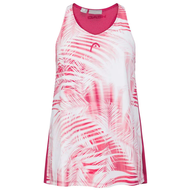 Head Agility Tank Top - mulberry/print vision