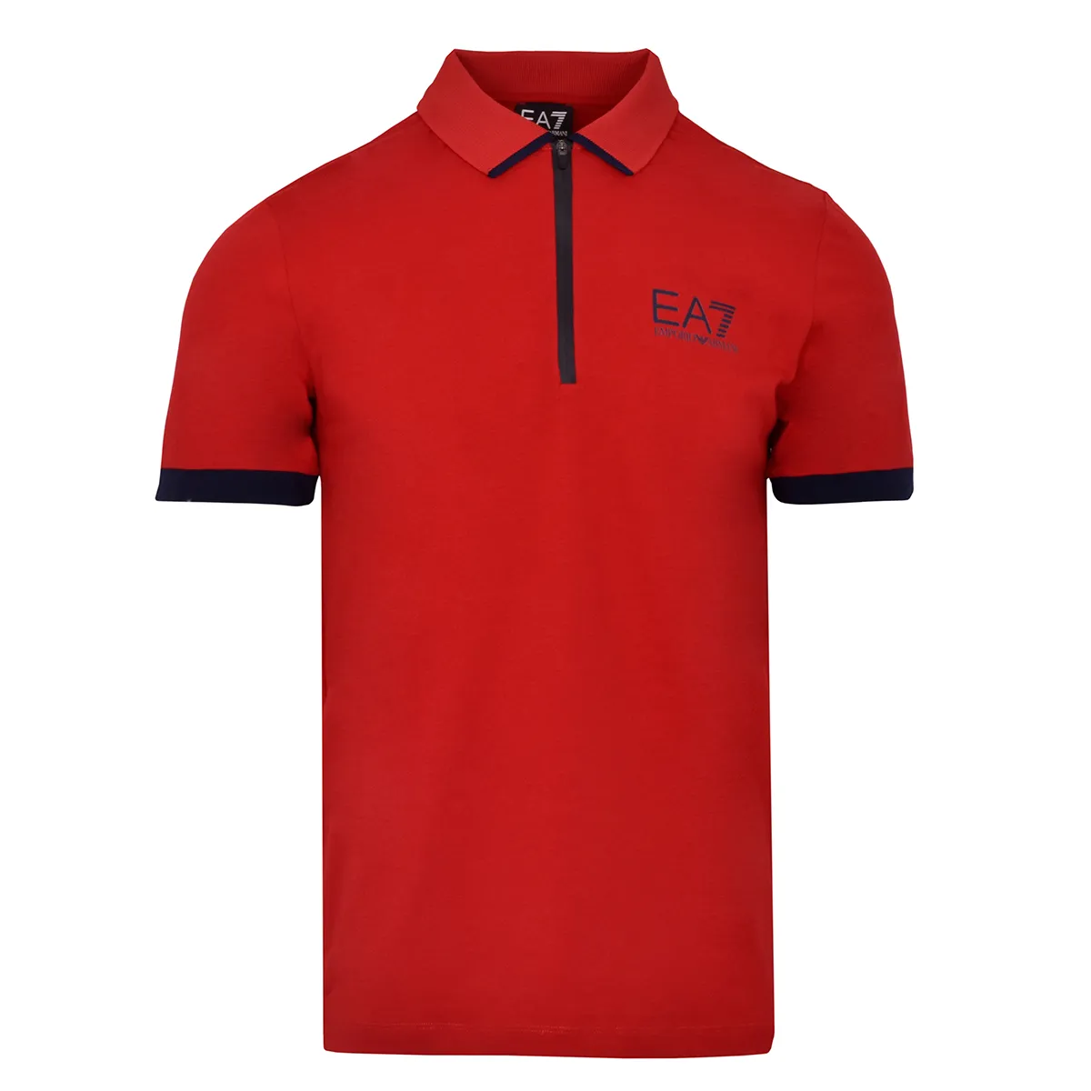 EA7 Man Jersey Polo Shirt - racing red EA7 Man Jersey Polo Shirt - racing red