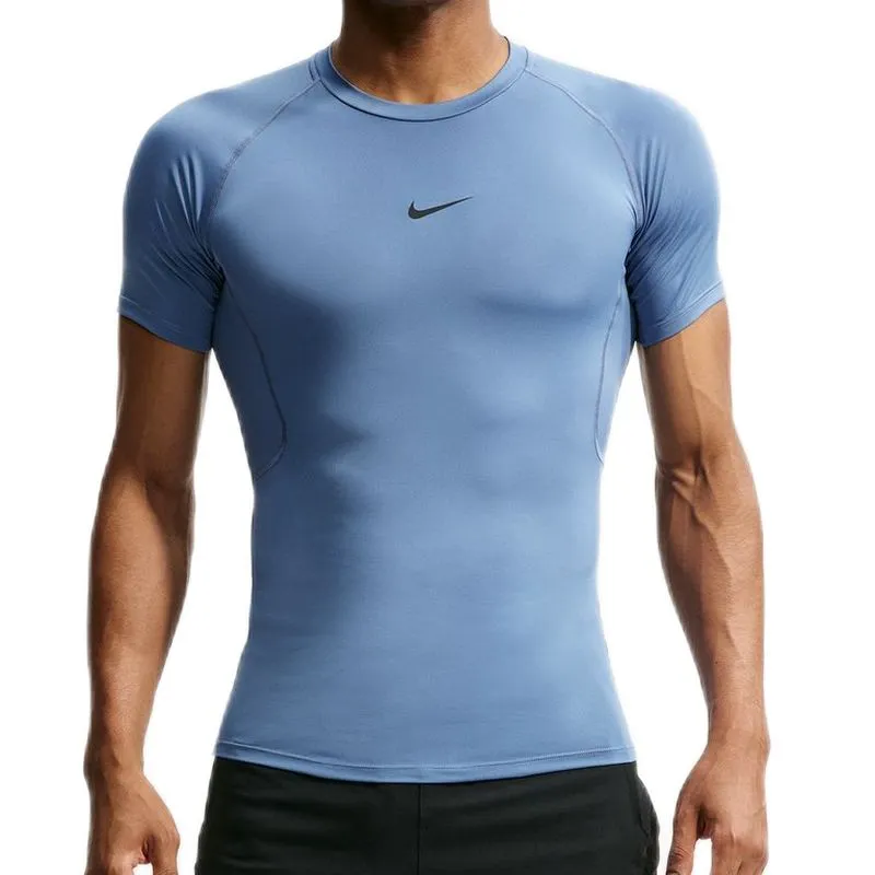 Nike Pro Dri-FIT Tight Short-Sleeve Fitness - storm indigo/black Nike Pro Dri-FIT Tight Short-Sleeve Fitness - storm indigo/black