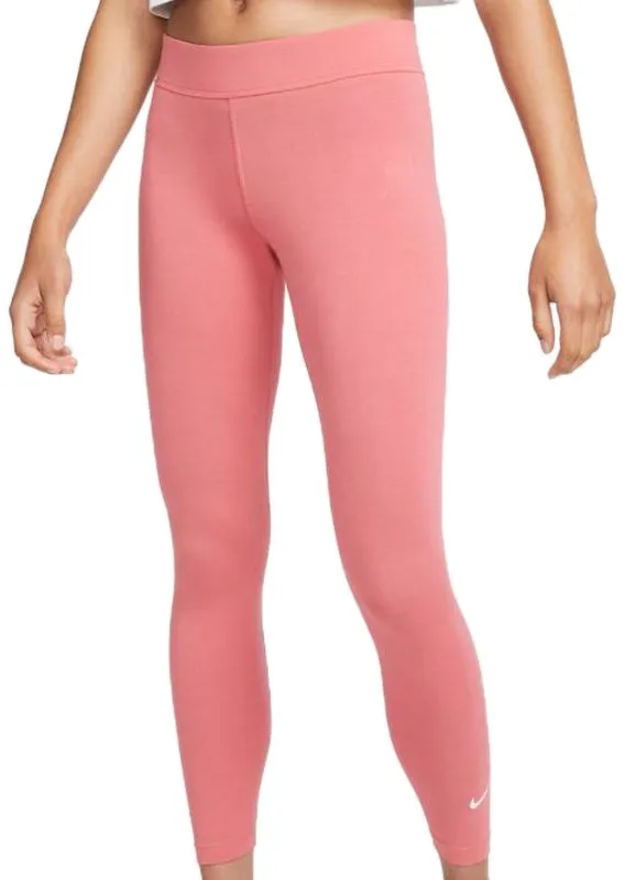 Nike SportsWear Essential Women's 7/8 Mid-Rise Leggings - archaed pink/white Nike SportsWear Essential Women's 7/8 Mid-Rise Leggings - archaed pink/white