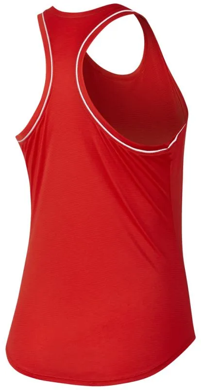 Nike Court Dry Tank - habanero red/white