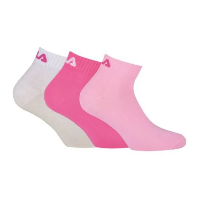 fila-quarter-plain-socks-3-pary-pink-panther-1 Fila Quarter Plain Socks - 3 pary/pink panther