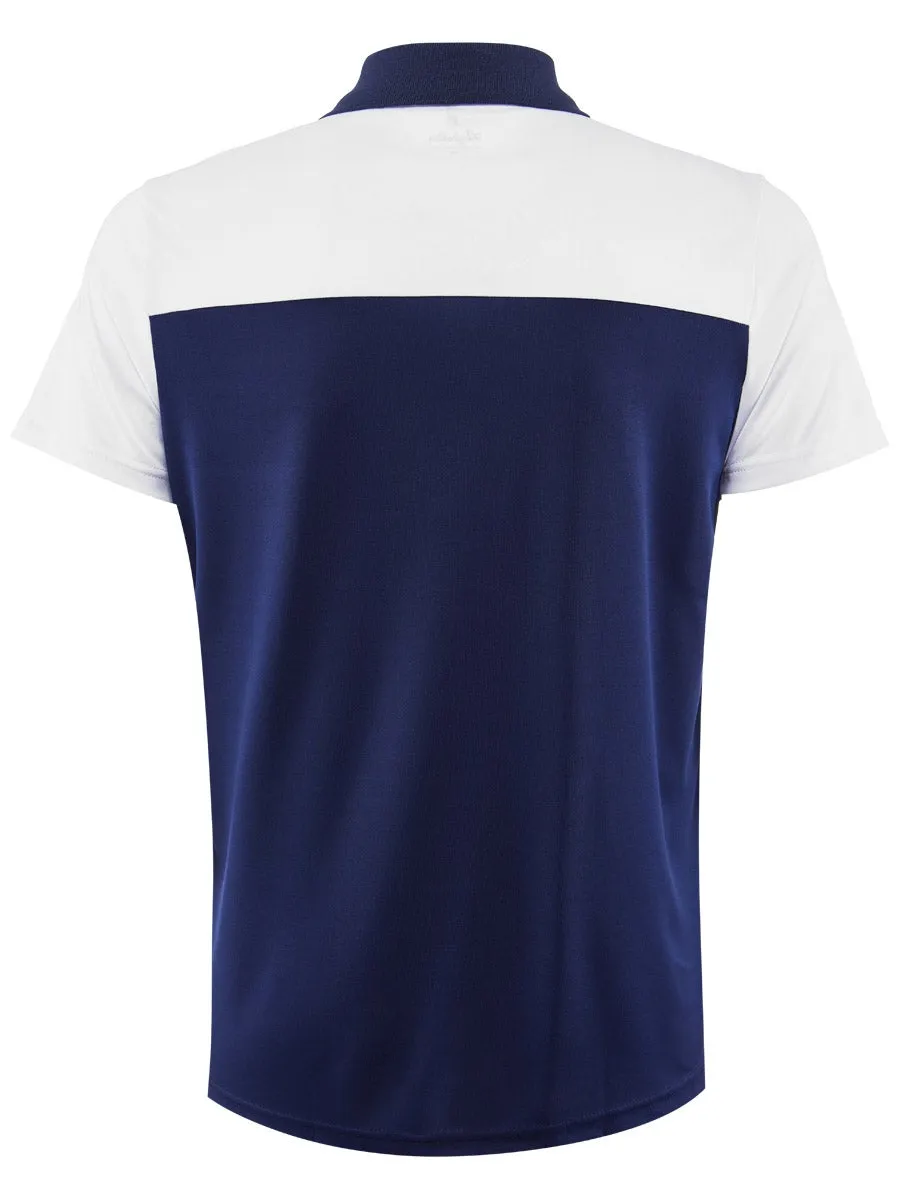 Australian Printed Ace Polo - blu cosmo