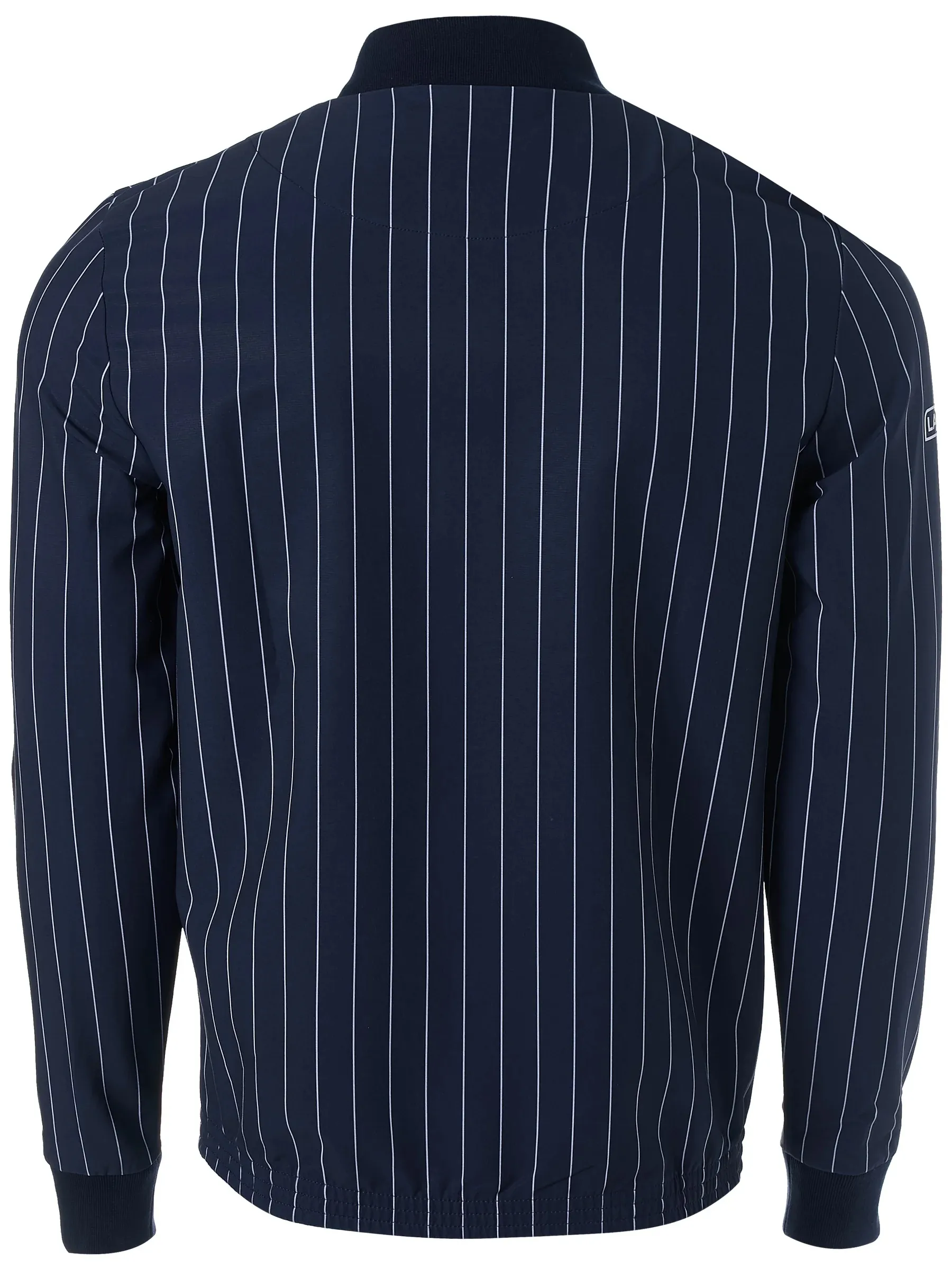 Lacoste Men's SPORT x Novak Djokovic Striped Teddy Jacket - navy bleu/white