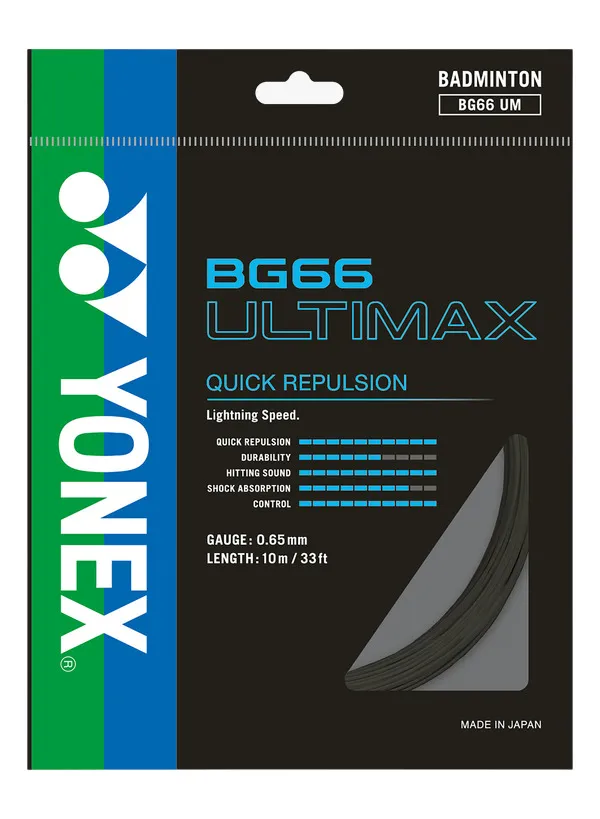 Yonex BG 66 Ultimax (10 m) - black