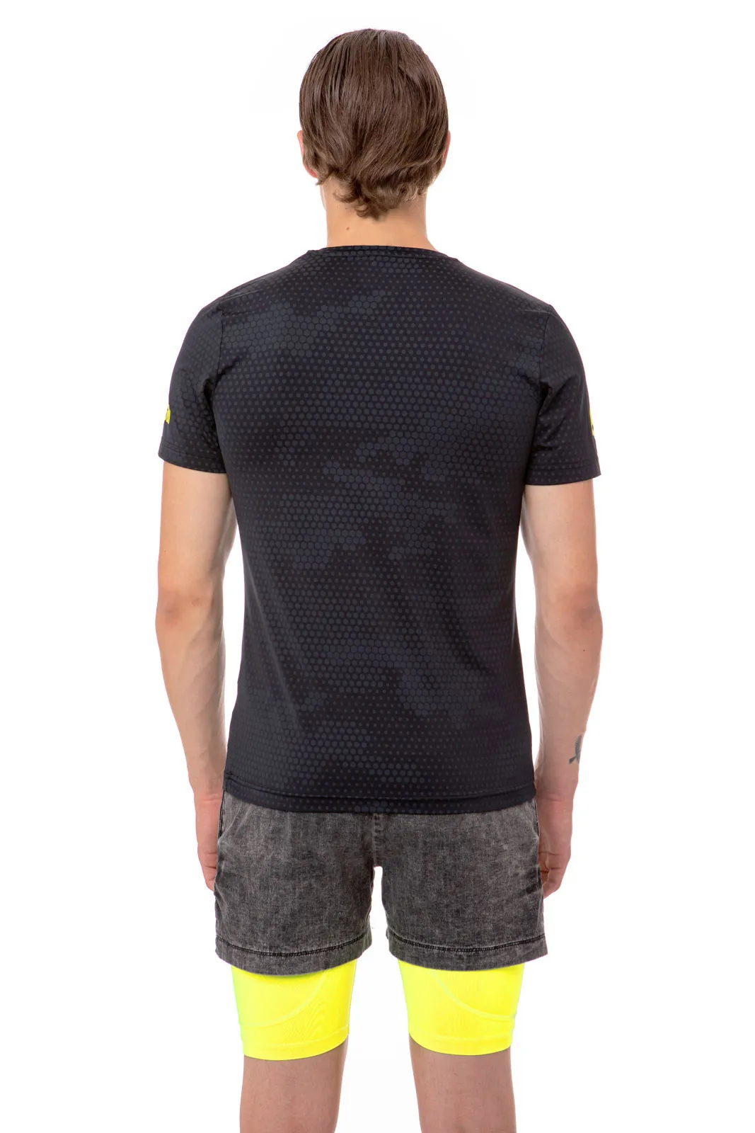 Hydrogen Tech Camo Tee Man - camo grey/black