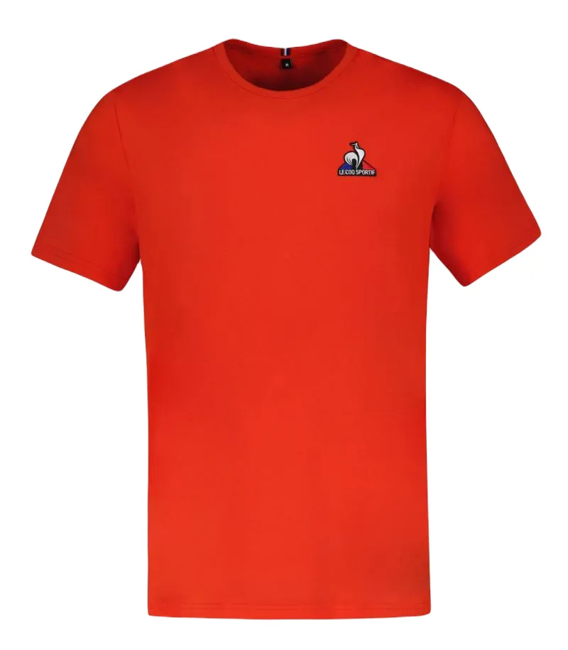 2310608_1 Le Coq Sportif ESS Tee Short Sleeve N°4 SS23 - tech red