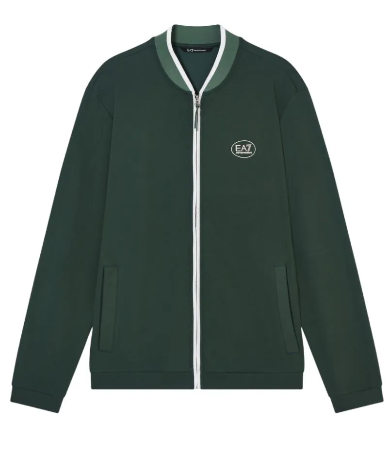 EA7 Tennis Jersey Zipper - cilantro