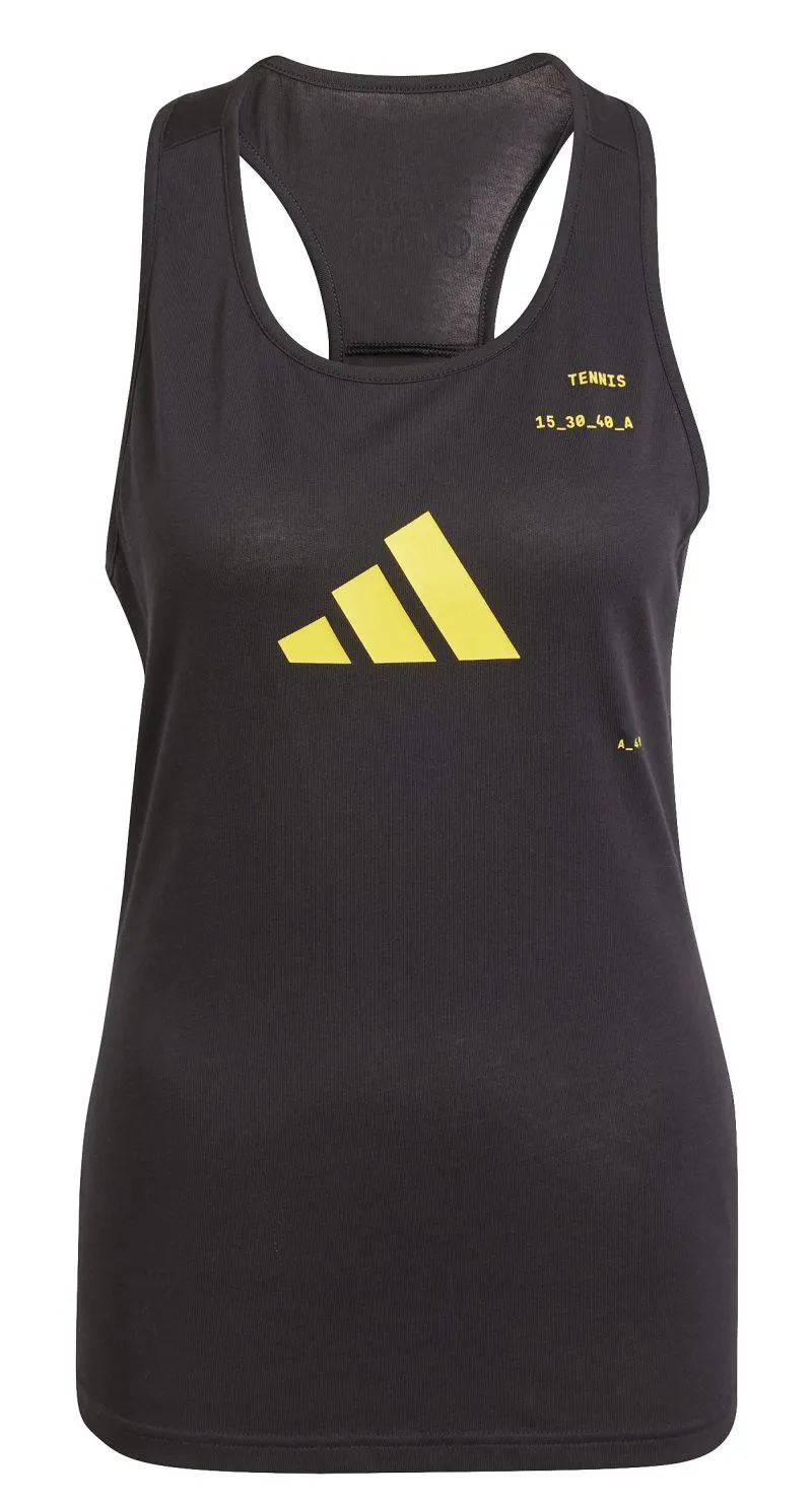 Women's top Adidas Aeroready Tennis Category Graphic Tank Top - black - Black