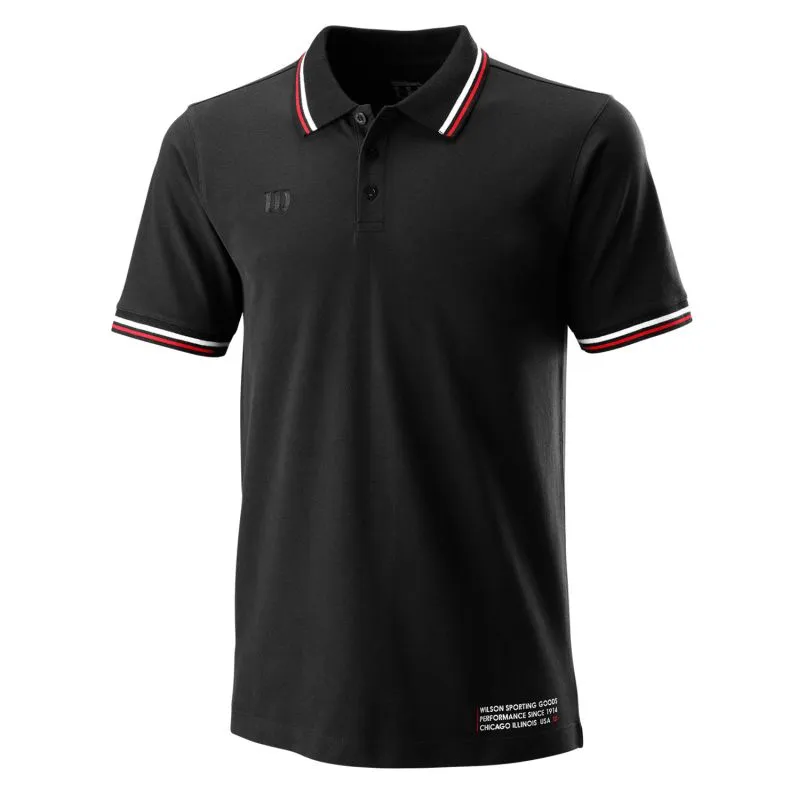 Wilson M Since 1914 Pique Polo - black