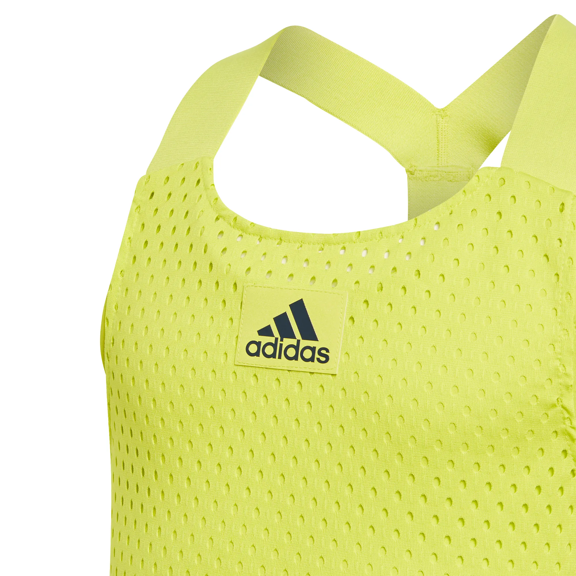 Adidas Heat Ready Primeblue Y-Tank Top - acid yellow