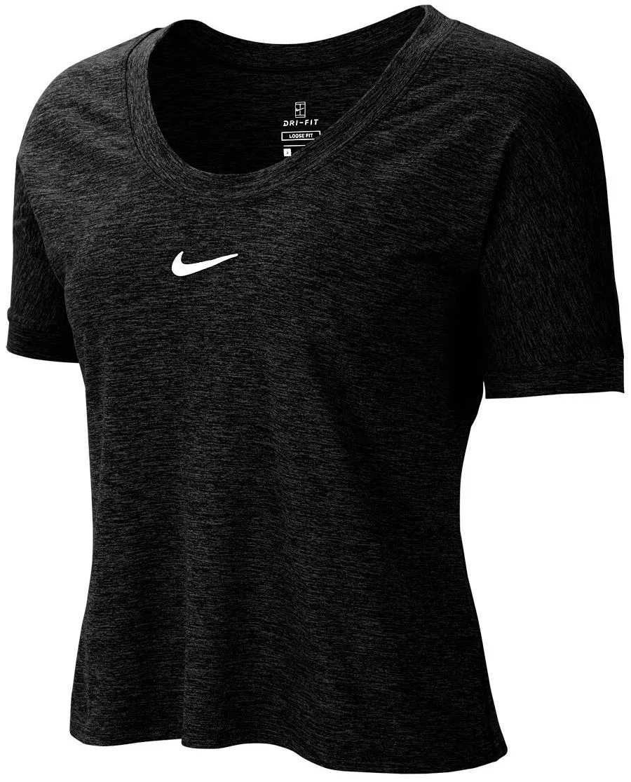 Nike Court Dry Elevated Essential Top - black/white Nike Court Dry Elevated Essential Top - black/white