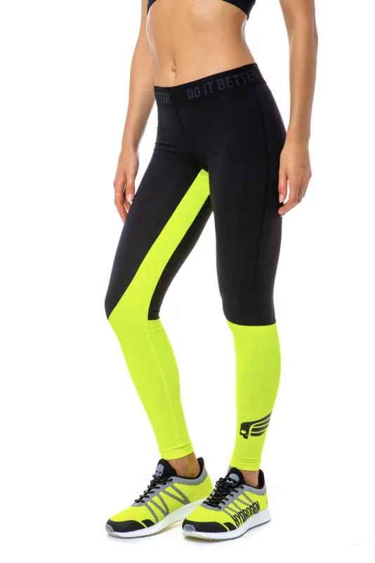 hydrogen-fast-skull-leggings-woman-fluo-yellow-3 Hydrogen Fast Skull Leggings Woman - fluo yellow