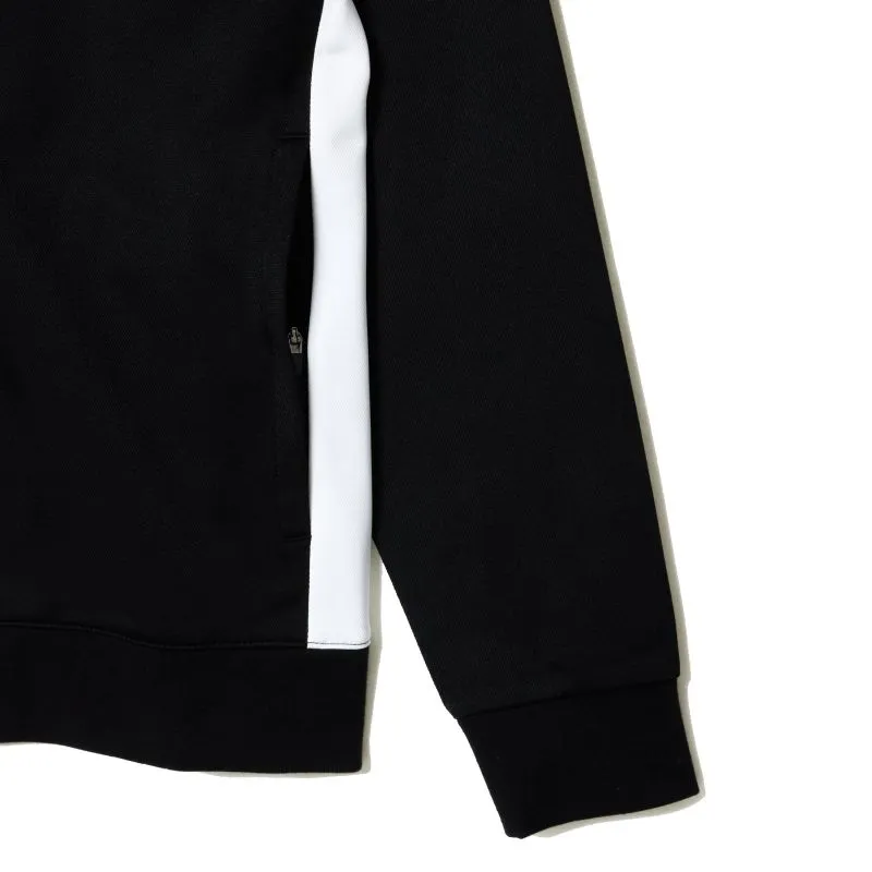 Lacoste Tennis Zipped Ripstop Tennis Sweatshirt - black