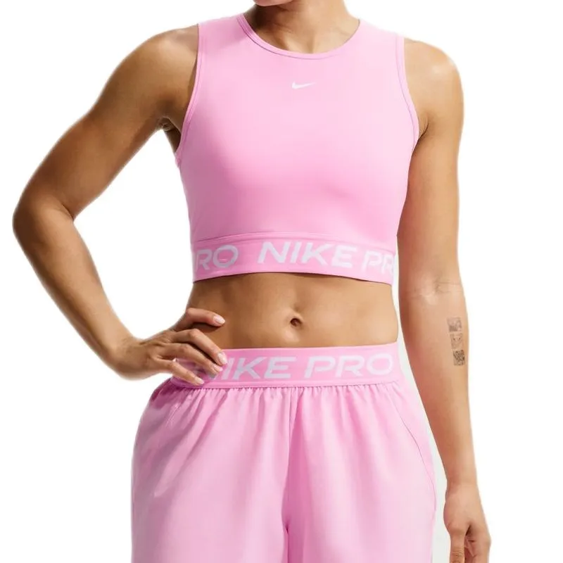 Nike Pro Dri-Fit Cropped - pink rise/white Nike Pro Dri-Fit Cropped - pink rise/white