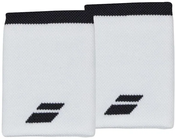 Babolat Logo Jumbo Wristband - white/rabbit