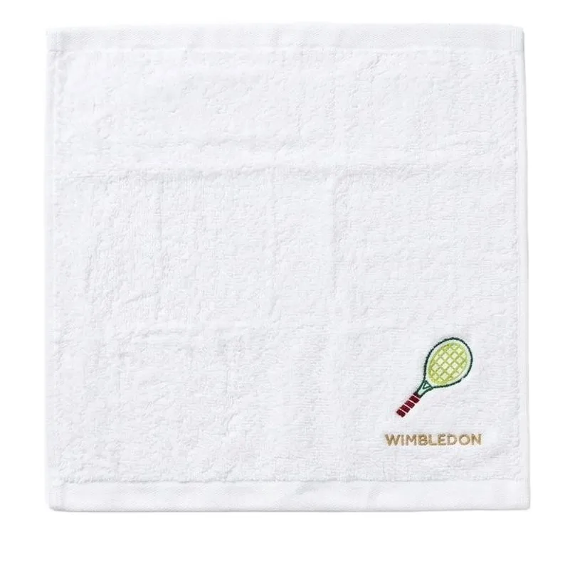 Wimbledon Themed Face Towel Set 5P - white