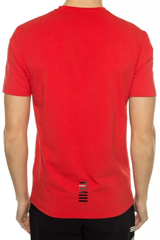 EA7 Man Jersey T-Shirt - racing red