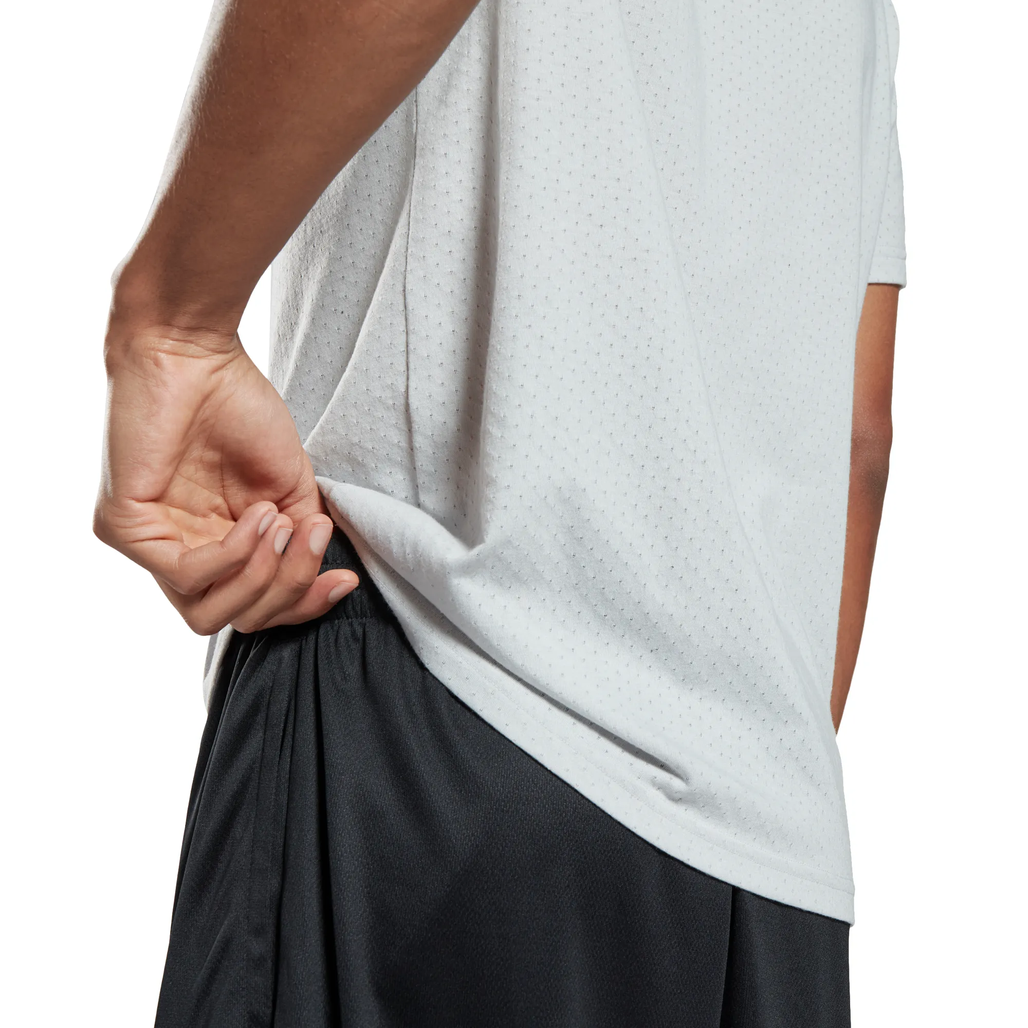 reebok-workout-ready-mesh-t-shirt-m-pure-grey-3 Reebok Workout Ready Mesh T-Shirt M - pure grey