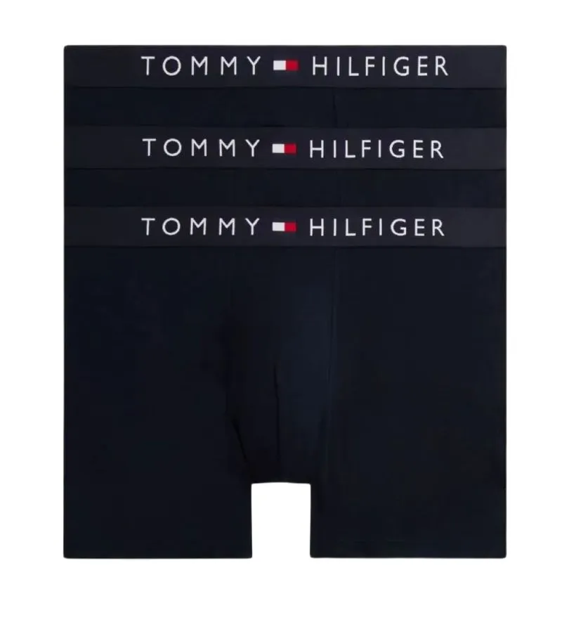 Tommy Hilfiger Stretch Cotton Boxer Briefs 3P - navy blue/navy blue/navy blue