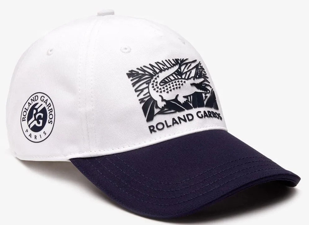 Lacoste Roland Garros Edition Printed Cap - white/navy