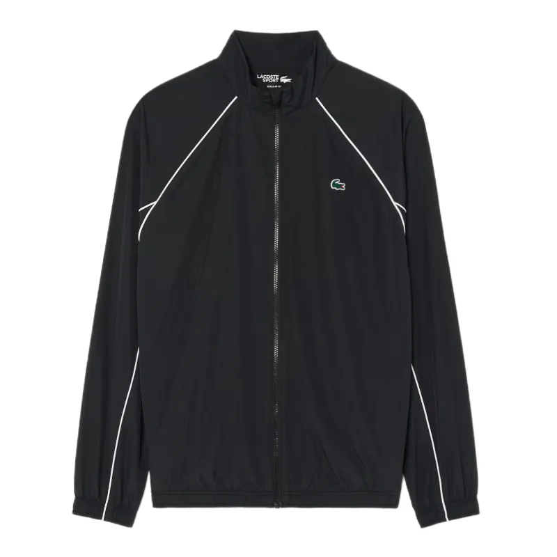 Lacoste Sport Water-Repellent Trim Accent Track - black/white Lacoste Sport Water-Repellent Trim Accent Track - black/white