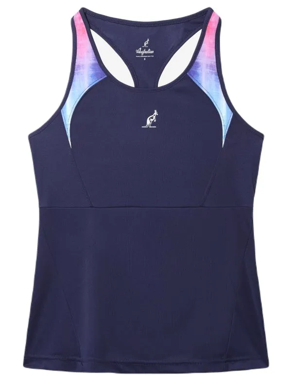 Australian Skin Blaze Ace Tank - cosmos blue