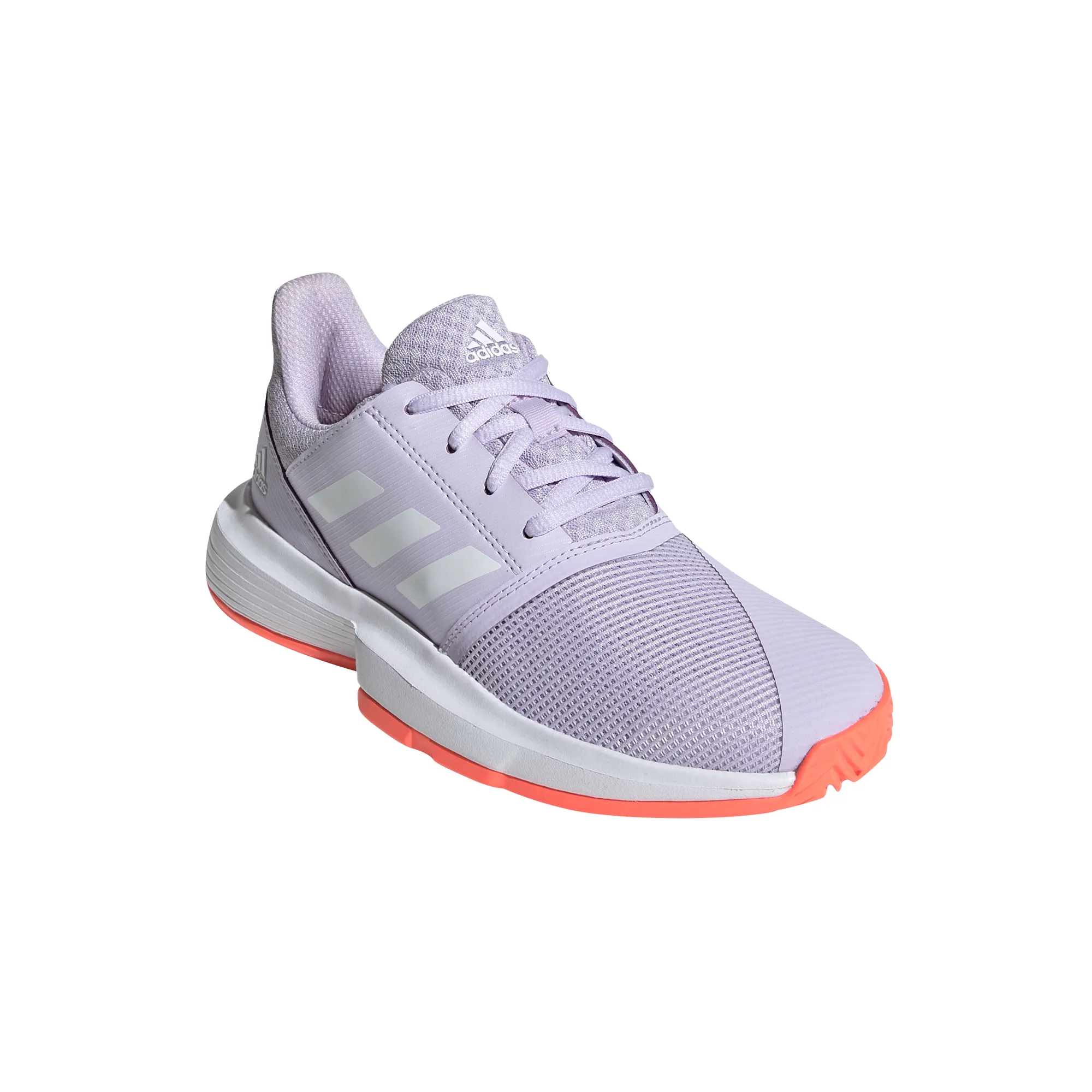 Adidas CourtJam xJ - purple tint/white/signal coral