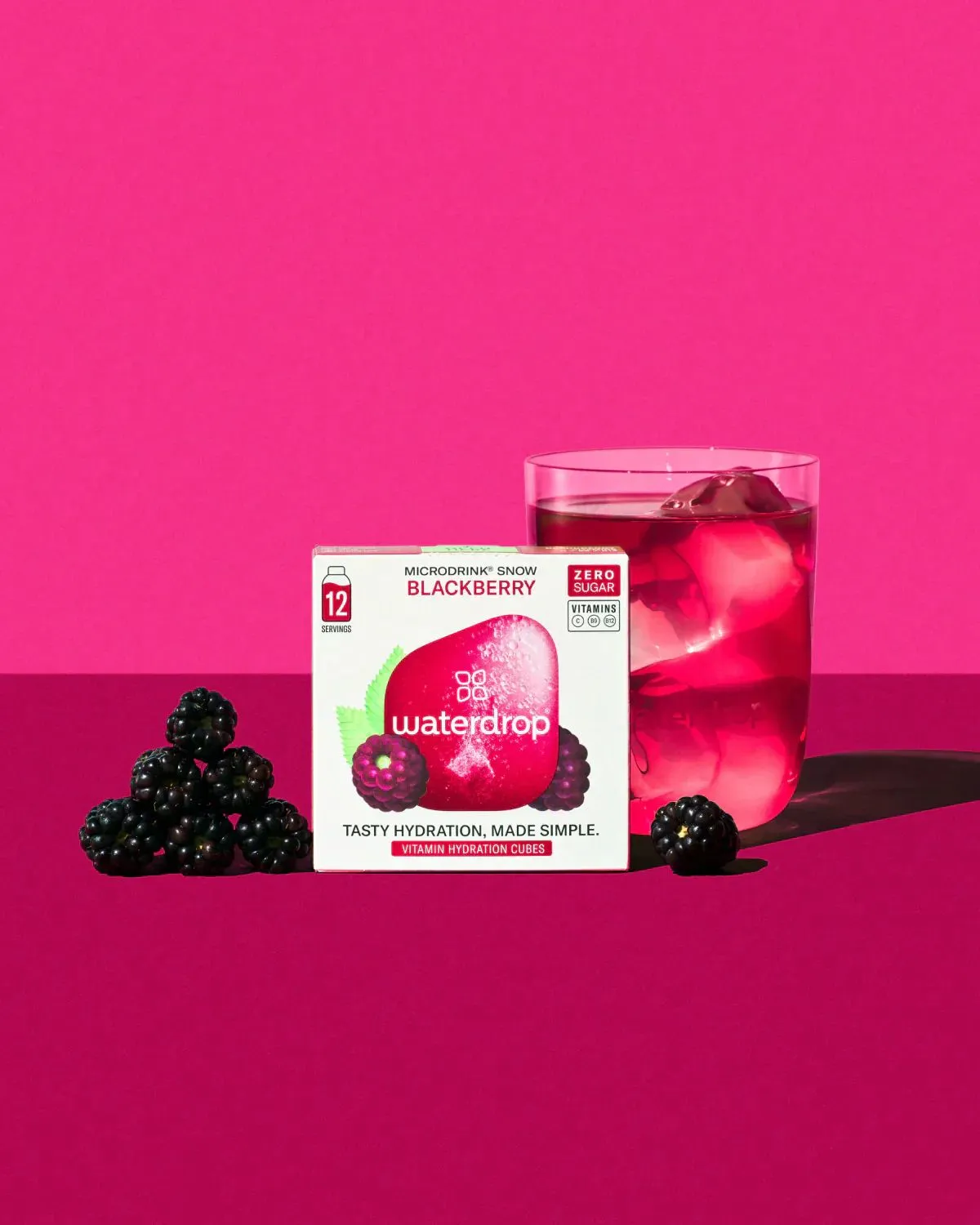 Waterdrop Microdrink Vitamin Hydration Cubes 12P - blackberry