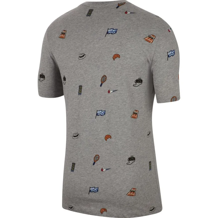 nike-court-tee-roland-garros-dark-grey-heather-2 Nike Court Tee Roland Garros - dark grey heather