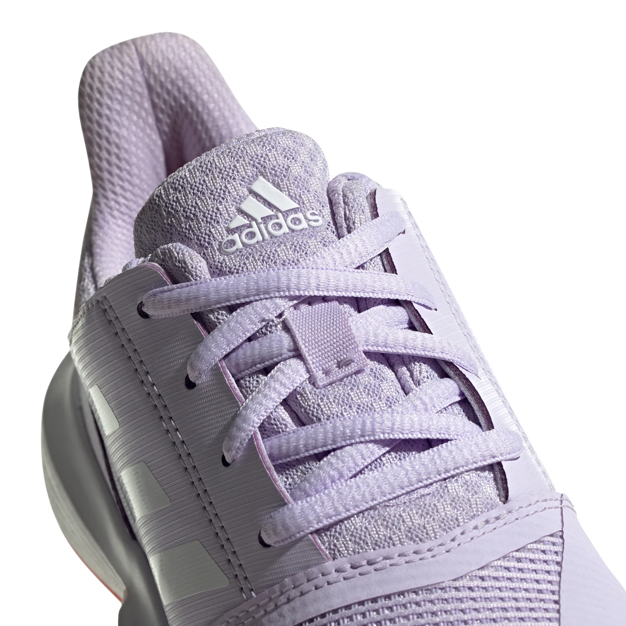 Adidas CourtJam xJ - purple tint/white/signal coral