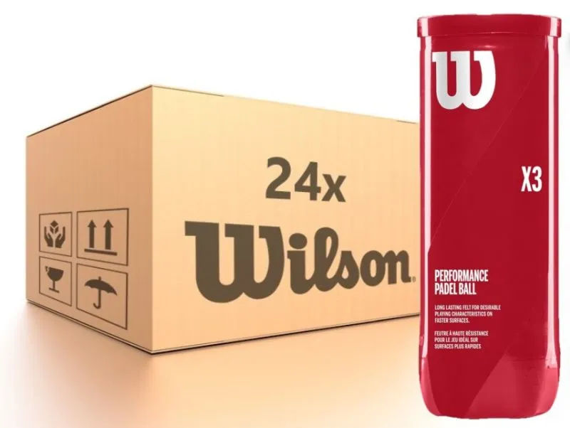 Wilson Performance Padel Balls 24 x 3B Wilson Performance Padel Balls 24 x 3B