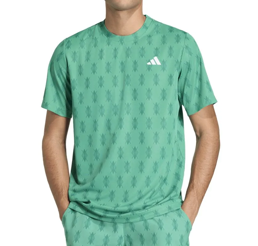 Adidas Club Climacool Graphic - semi court green/collegiate green