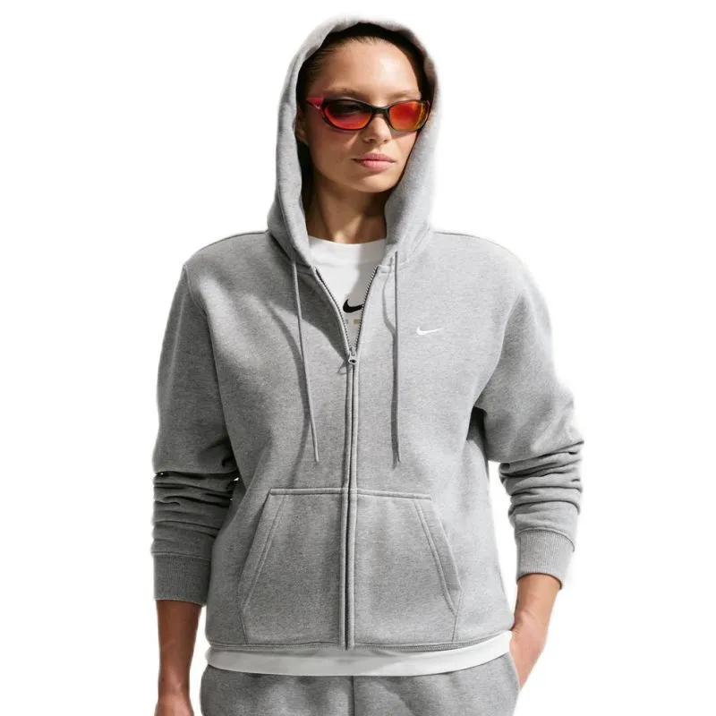 Nike Studio Fleece Medium Weight Full Zip - dark grey heather/sail Nike Studio Fleece Medium Weight Full Zip - dark grey heather/sail