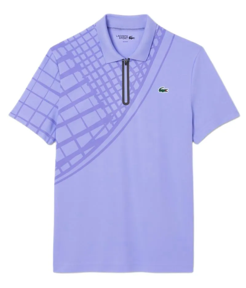 Lacoste Ultra Dry Printed Slim Fit Tennis - purple Lacoste Ultra Dry Printed Slim Fit Tennis - purple