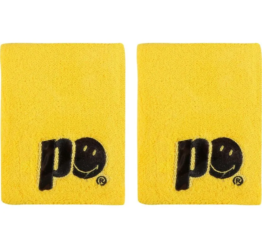 Frotka Prince X Smiley Wristband Long 2P - yellow Frotka Prince X Smiley Wristband Long 2P - yellow