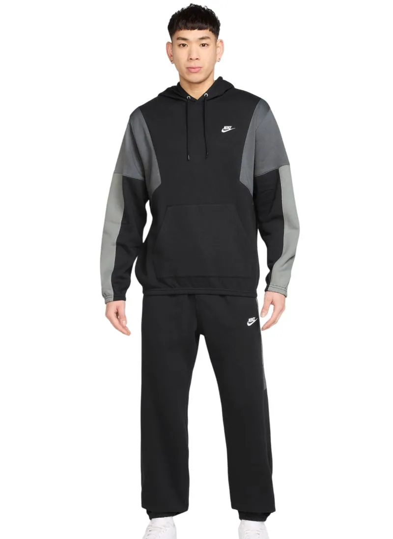 Nike Sportswear Club Fleece Hooded - black/light smoke grey/smoke grey/white