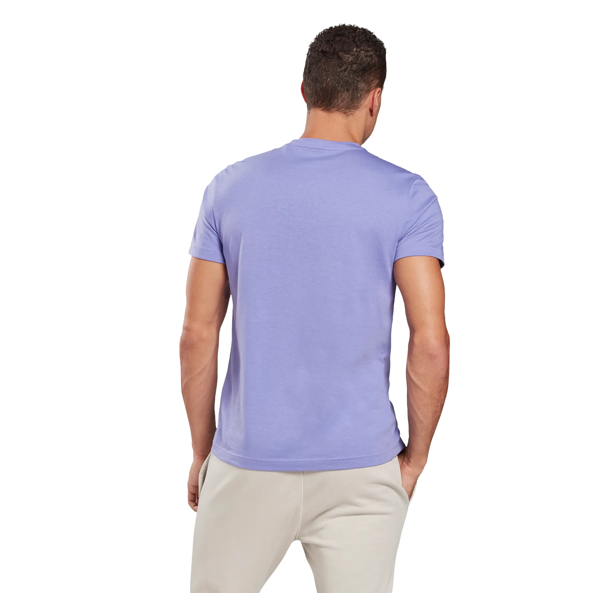 Reebok Graphic Series Stacked Tee M - hyper purple