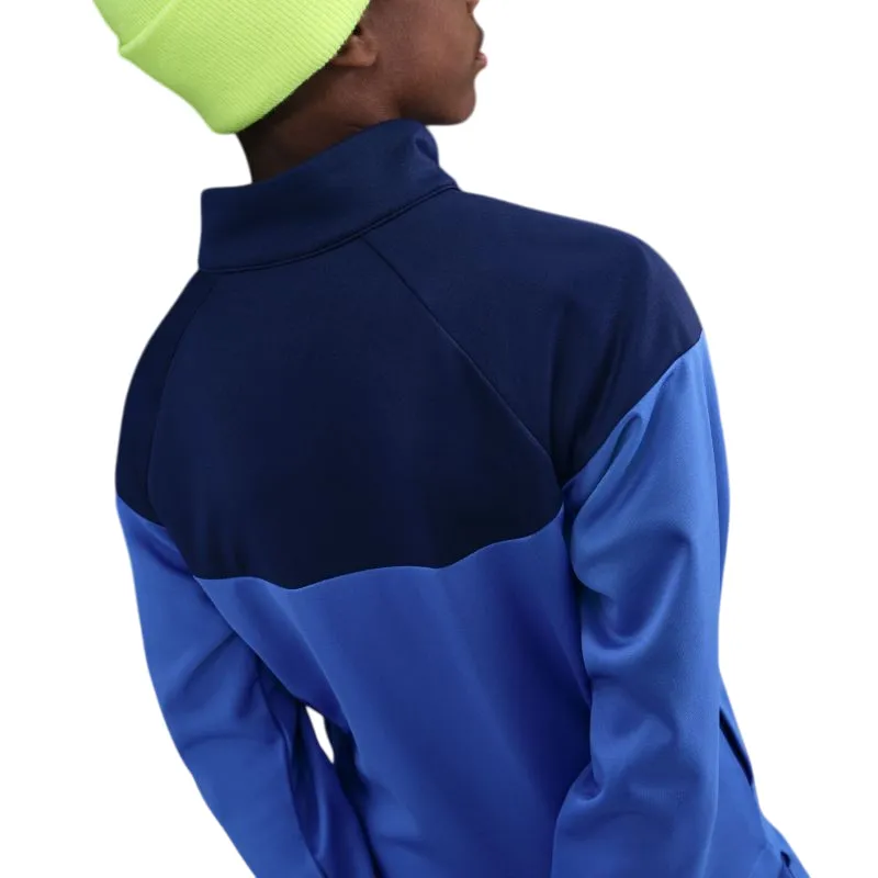 Nike Kids Dri-Fit Poly Knit Full Zip - comet blue/midnight navy/white