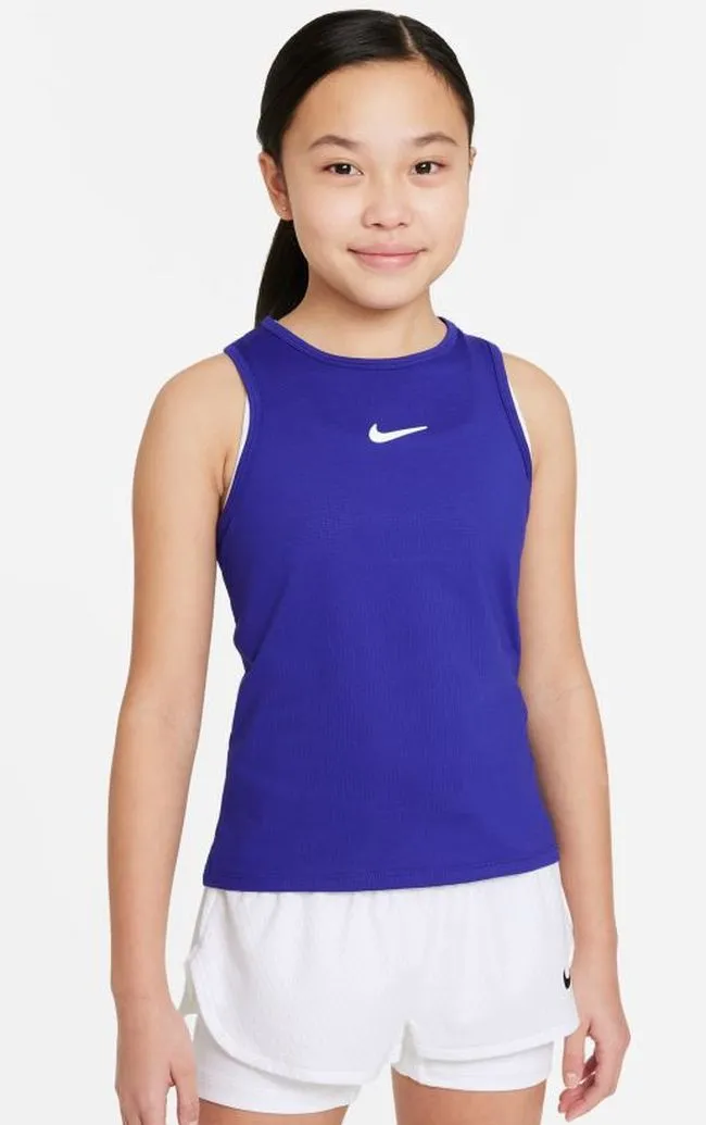 Nike Court Dri-Fit Victory Tank G - concord/white