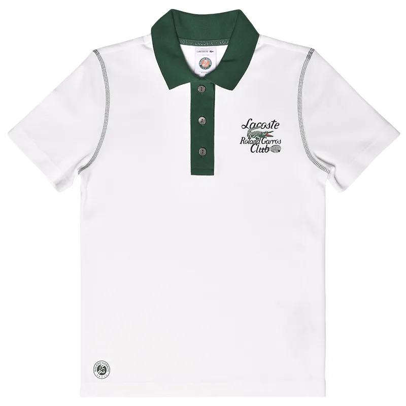 PF6067-00-X0N-1 Lacoste Sport Roland Garros Edition Cotton Pique - white