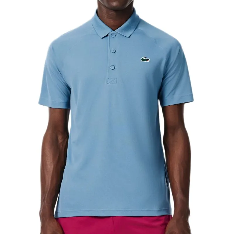 Lacoste SPORT Breathable Run-Resistant Interlock - grayish blue