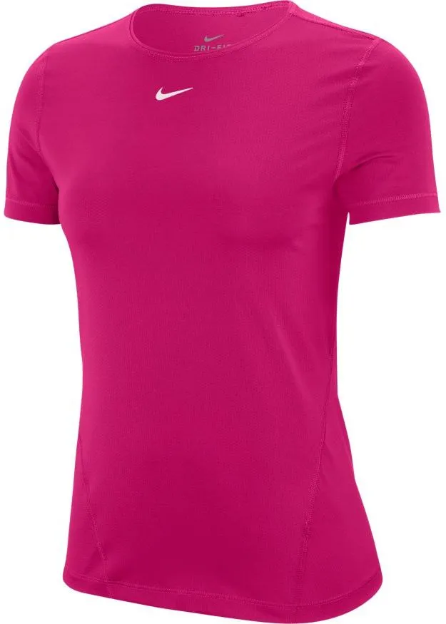 Nike Pro Top SS All Over Mesh W - fireberry/white