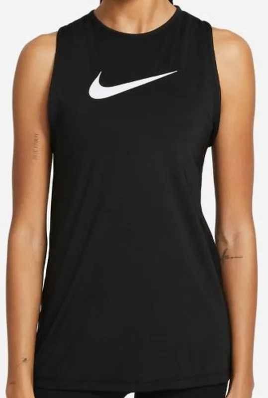 Nike Pro Tank Essential Open Back GX W - black/white