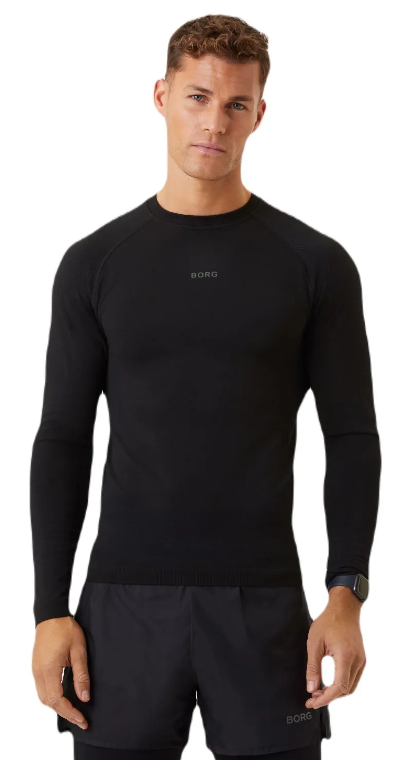 Björn Borg Running Seamless LS T-Shirt - black beauty Björn Borg Running Seamless LS T-Shirt - black beauty
