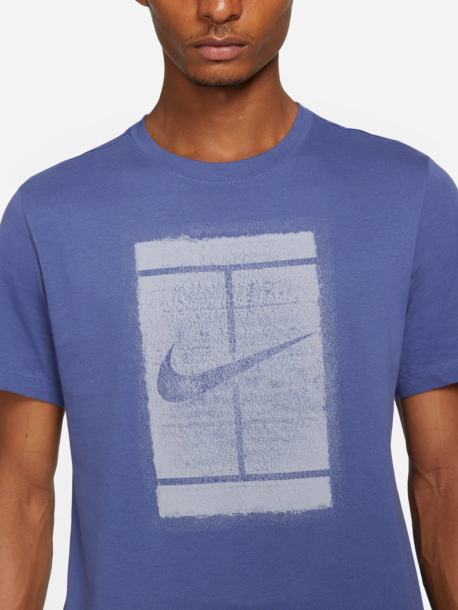 Nike Court Tee Seasonal Court M - dark purple dust/indigo haze